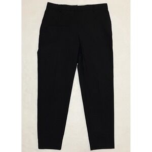 MM LaFleur Pants Womens 12 X 29 Black 96% Wool Chino Dress Pants Trousers Casual